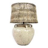 XXL Ceramic Vase Lamp, 1970s