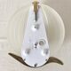 Vintage frosted glass wall lamp from the 80s