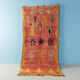 Vintage boujad, berber rug, 127 x 254