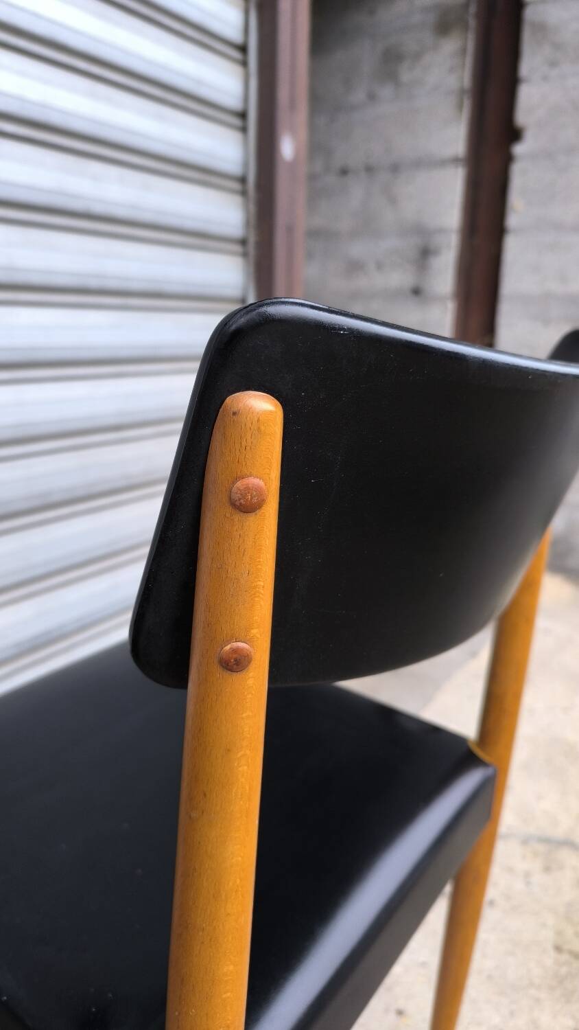 Set of four Scandinavian teak chairs 1960