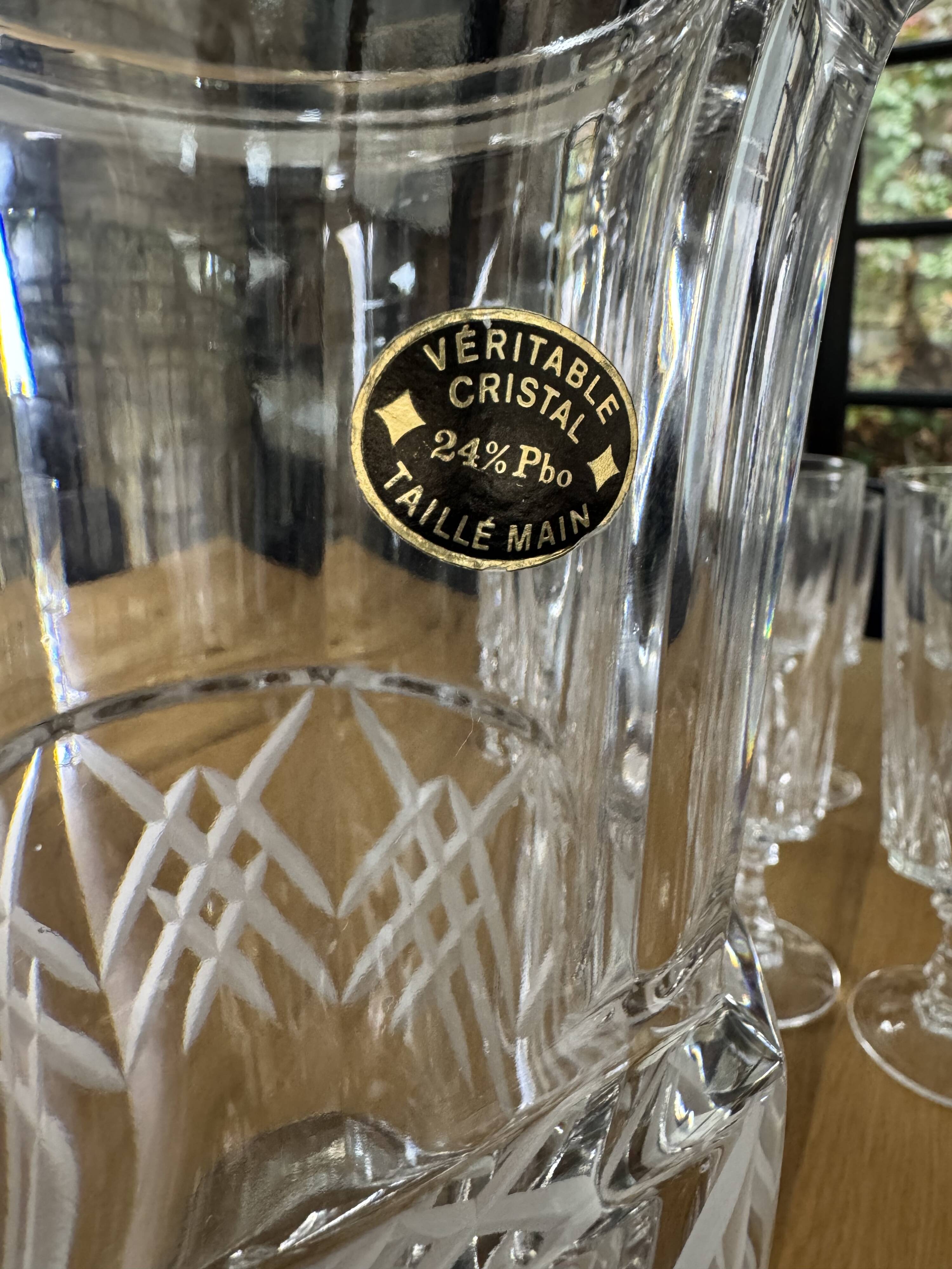 Seau à champagne en cristal