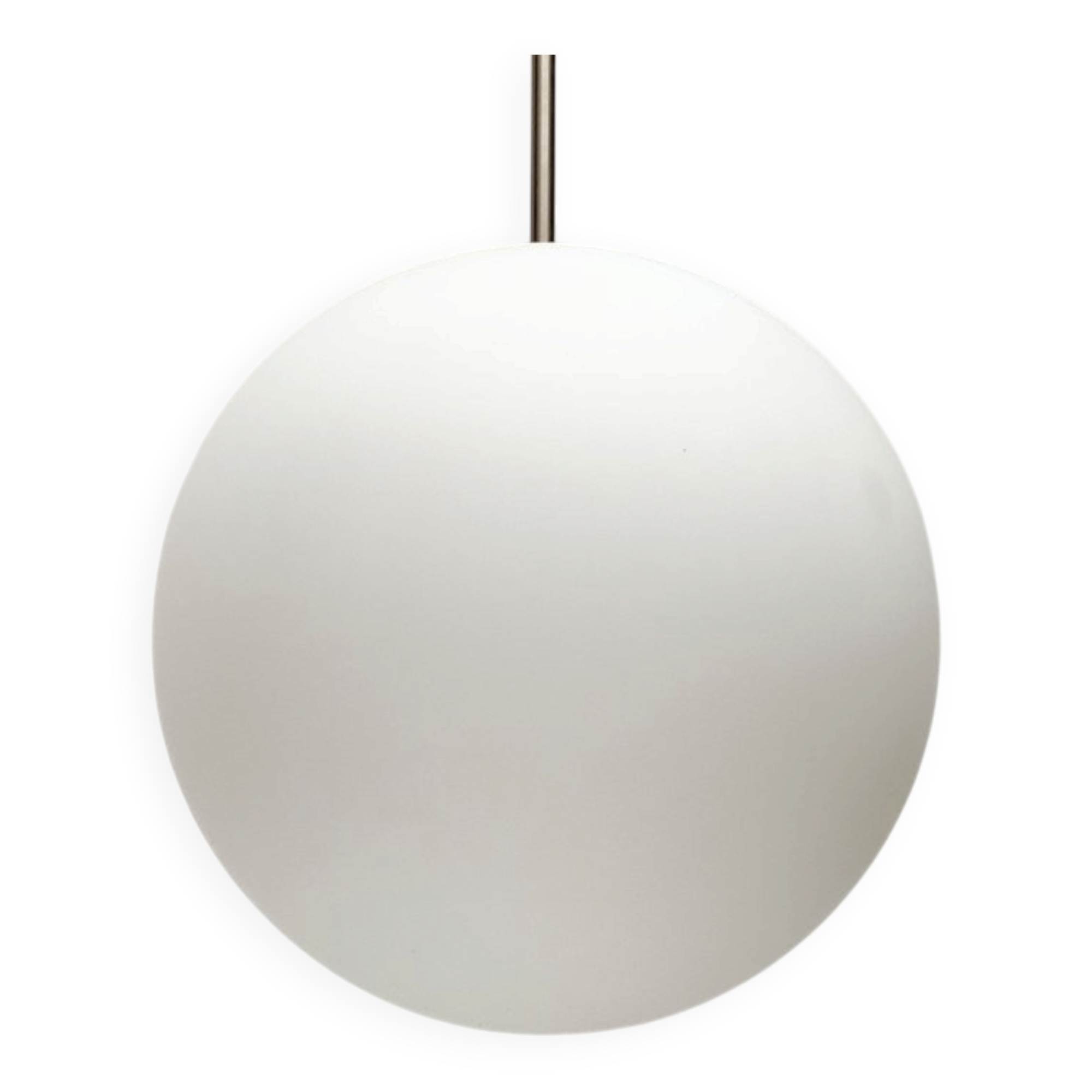 Suspended glass ball lamp by Peill & Putzler.