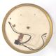 Ceiling lamp round brass wall lamp and diamond-tipped brass
