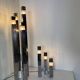 Very Mid-Century Modernist Architectural Sciolari Cubic Table Lamp by Gaet