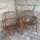 Pair of vintage rattan armchairs from the 1960s – a perfect timeless piece for indoors and outdoors.