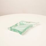 Solid crystal ashtray Fontana Arte Italy 1950s