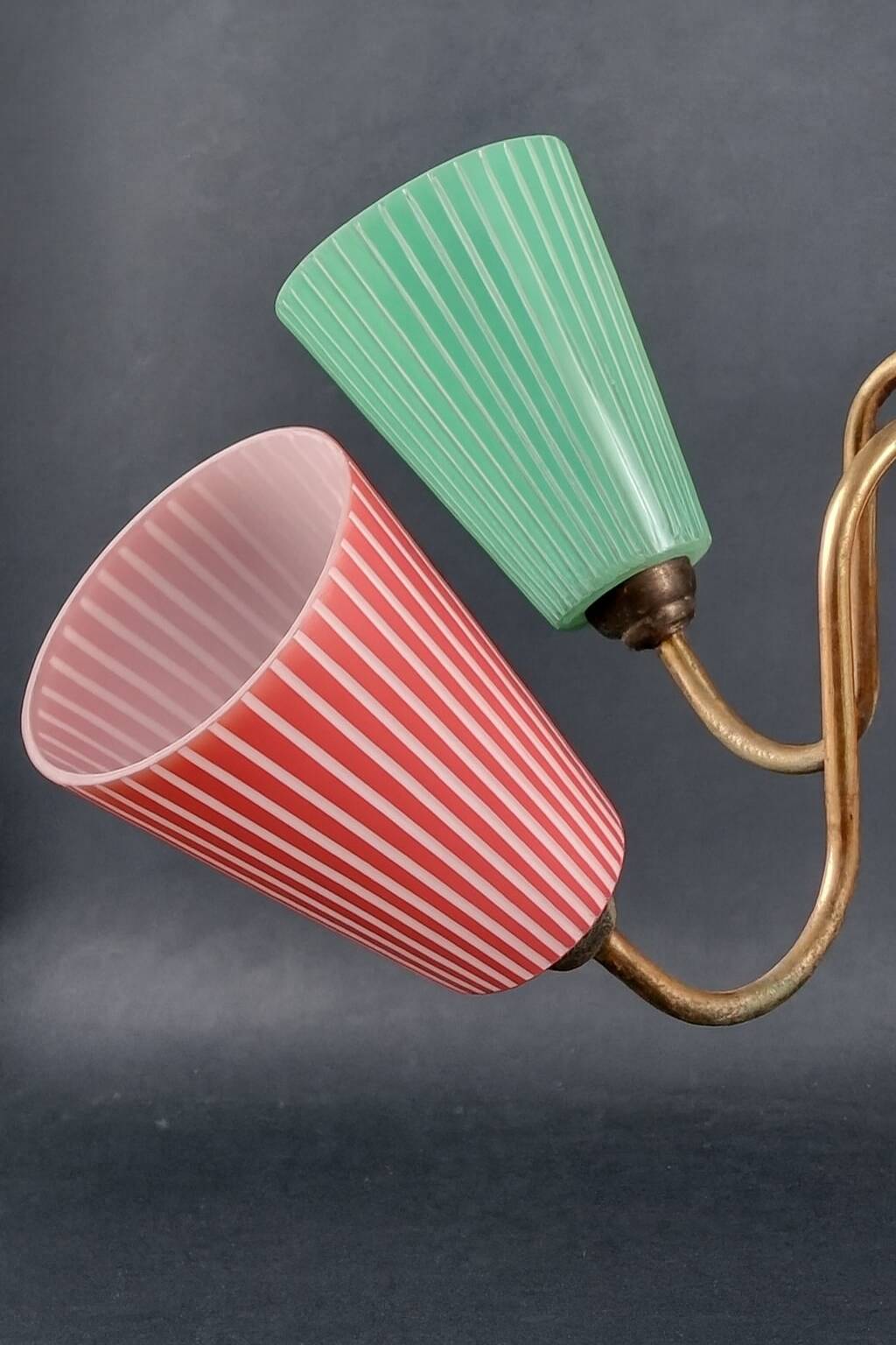 Vintage multicoloured fifties chandelier