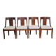 Set of 4 Empire style mahogany gondola chairs, 19th century