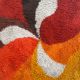 Psychedelic "Rya" carpet from Desso, Netherlands 70s.