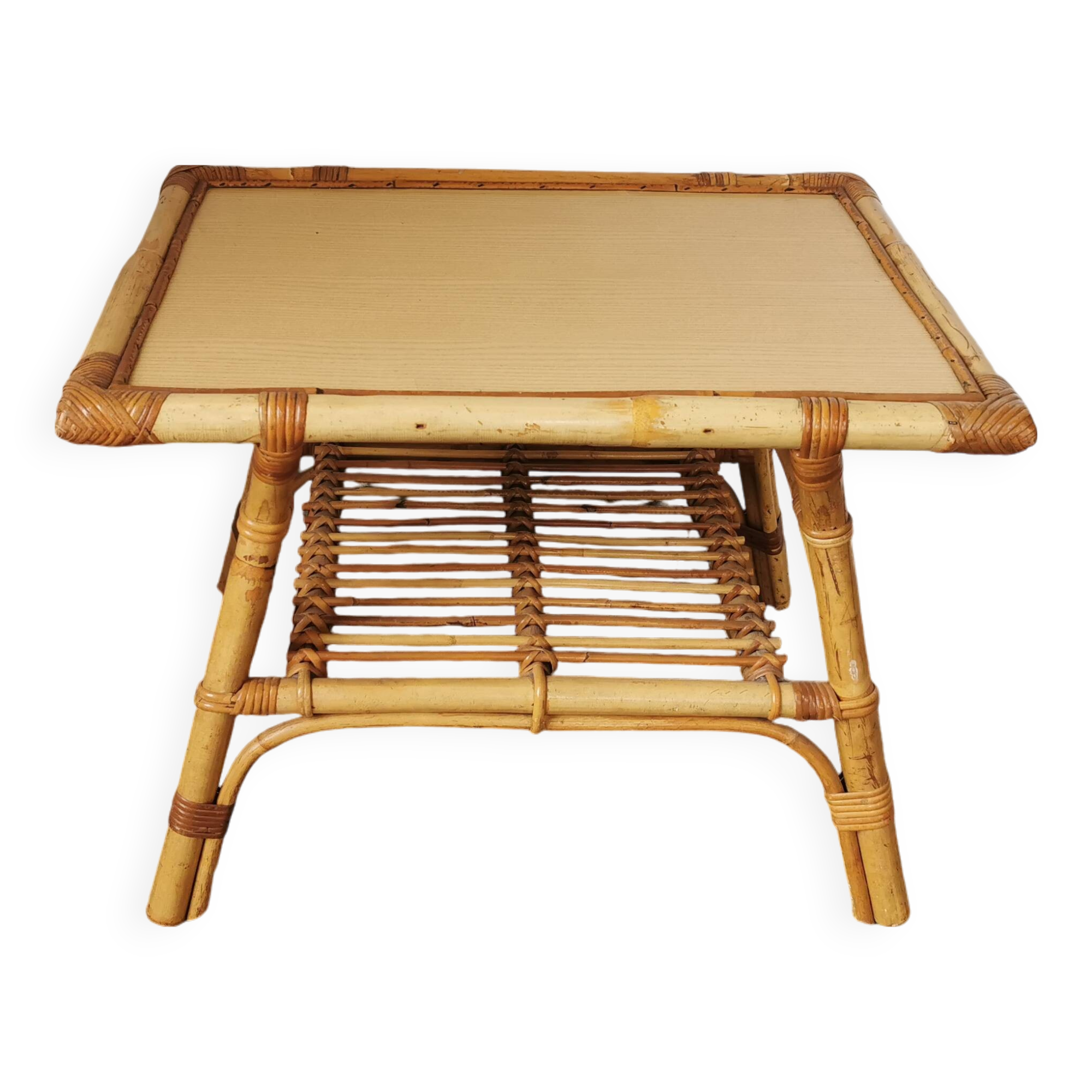 Rattan coffee table