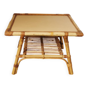 Table basse en rotin