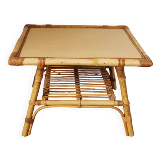 Rattan coffee table