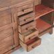 Oak buffet by René Gabriel, Reconstruction period 1950.
