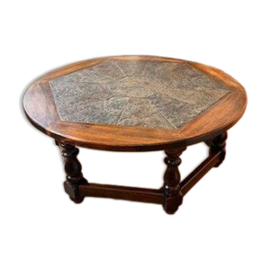 Table basse ronde bois