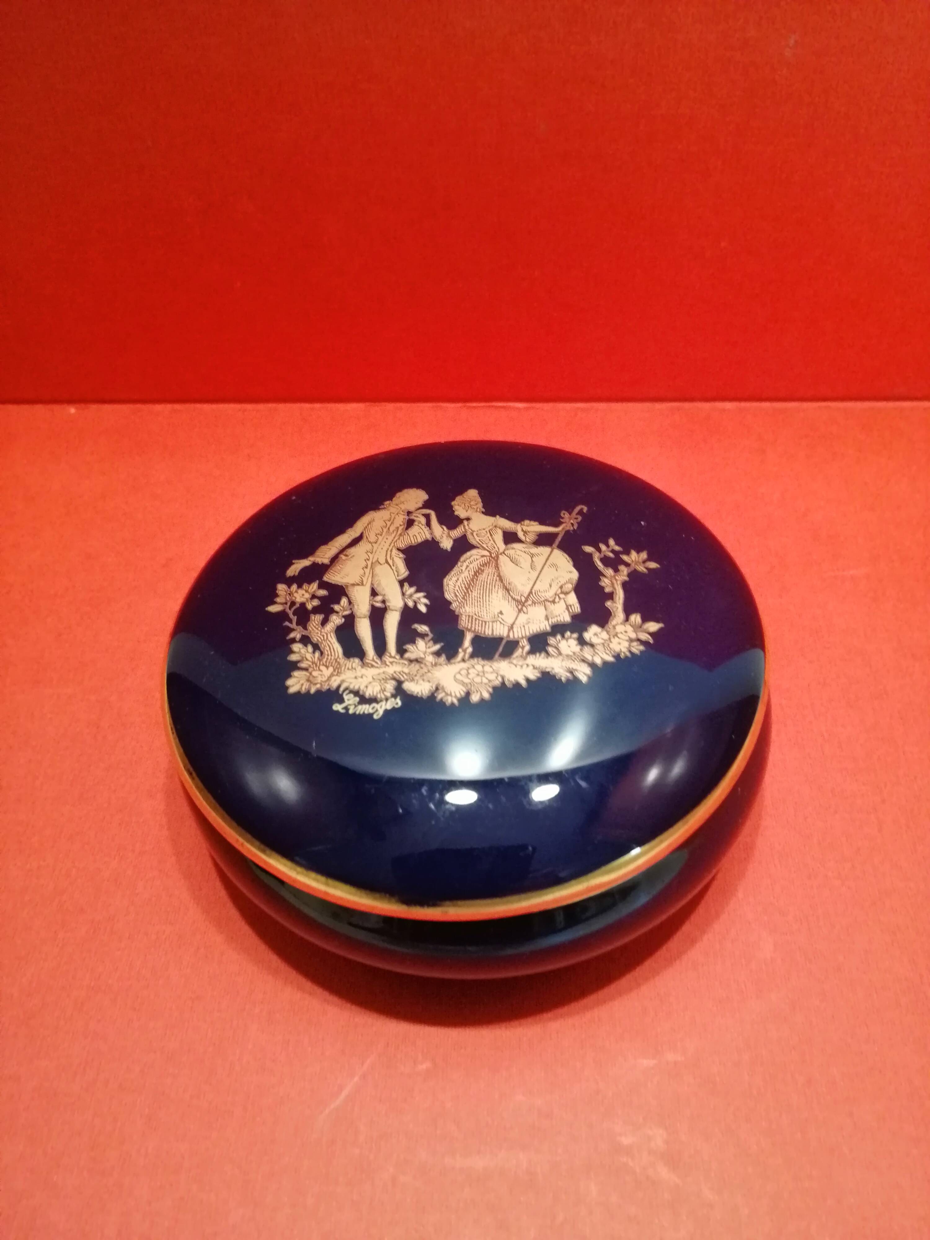 Limoges blue oven candy