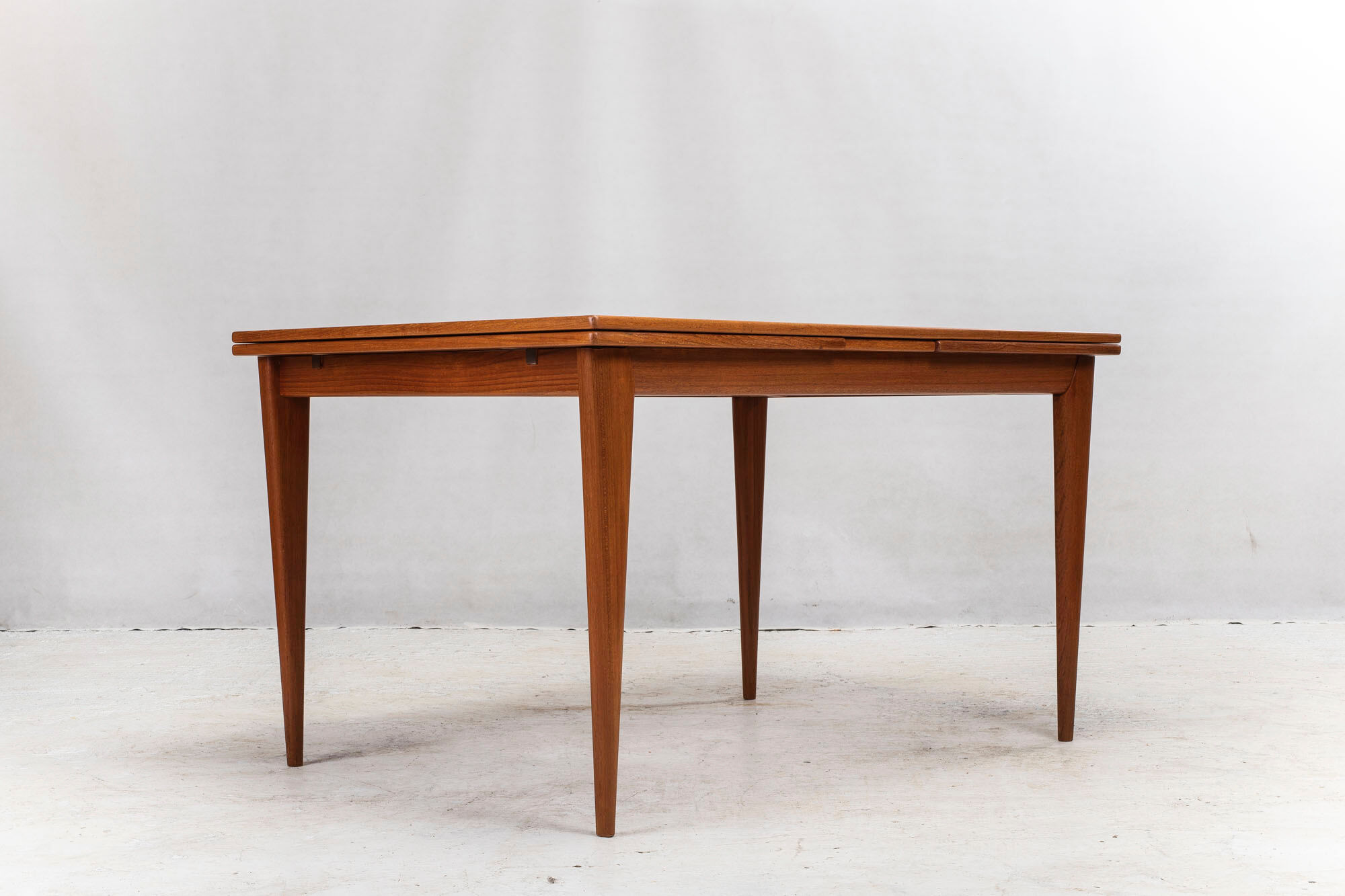 Danish extendable table teak No. 254 by Niels Otto Møller for JL Møllers, 1960s