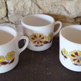 Small Vintage Opaline Coffee Cups