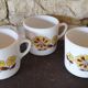 Small Vintage Opaline Coffee Cups