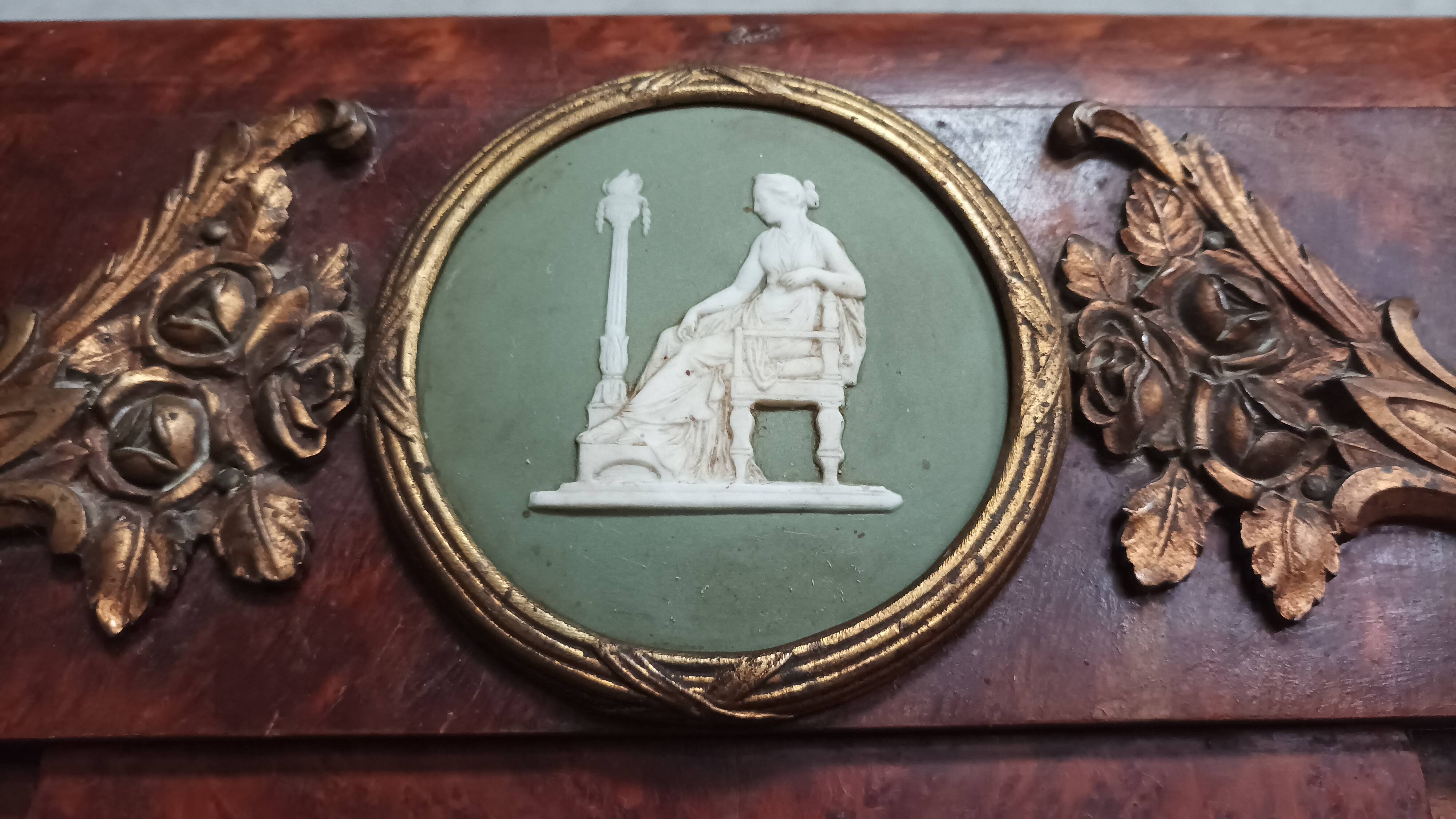 Louis XVI library in cedar burl