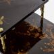 Bamboo bronze lacquered Chinese side tables Maison Baguès 1940