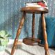 Tabouret tripode vintage