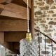 Suspension moderne globe en verre vintage