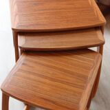 Vintage Teak Nesting Tables – 1960s Design | Nathan Furniture