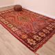 Vintage Moroccan Wool Rug 214 x 325 cm, Berber Handmade Rug Unique