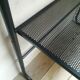 Desk shelves metal black vintage 80s