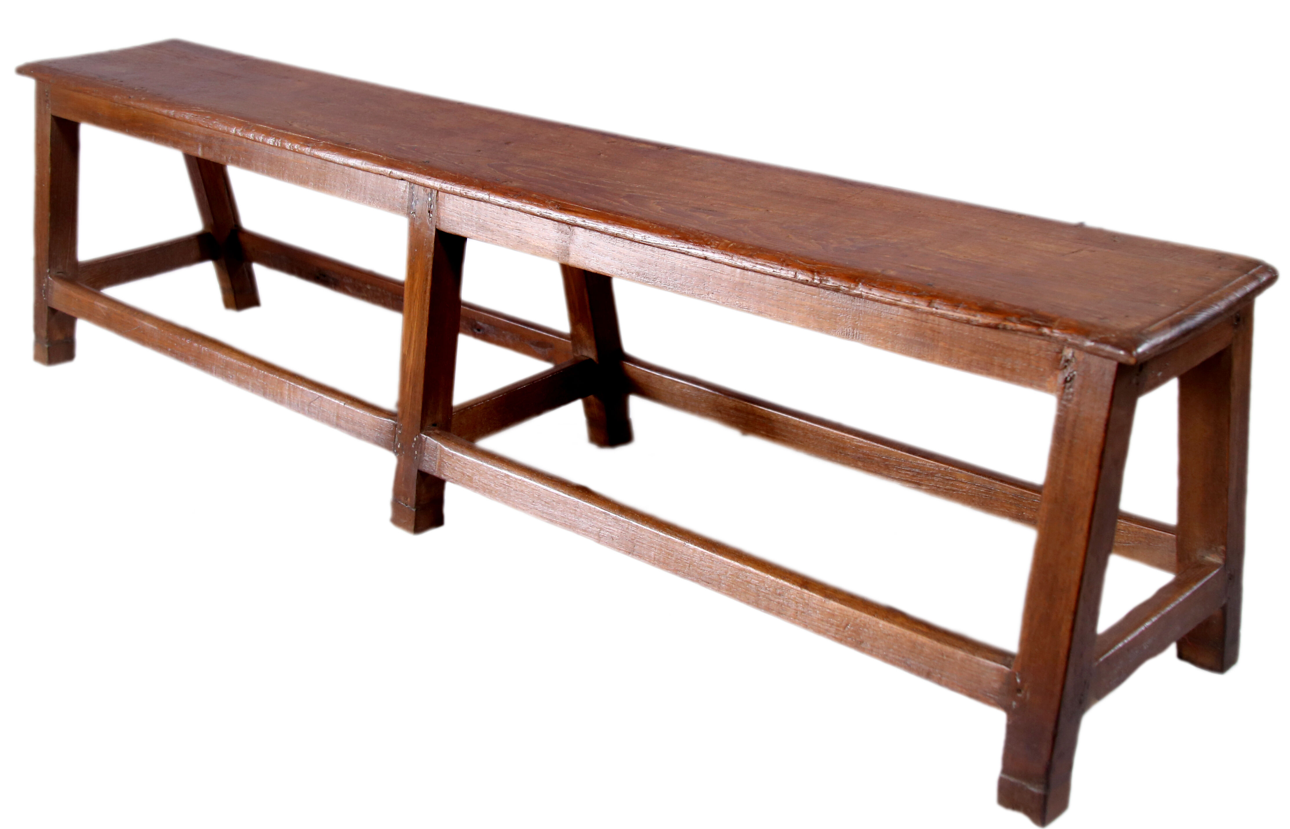 Ancient Burmese teak bench