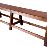 Ancient Burmese teak bench