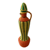 Bouteille décorative scoubidou