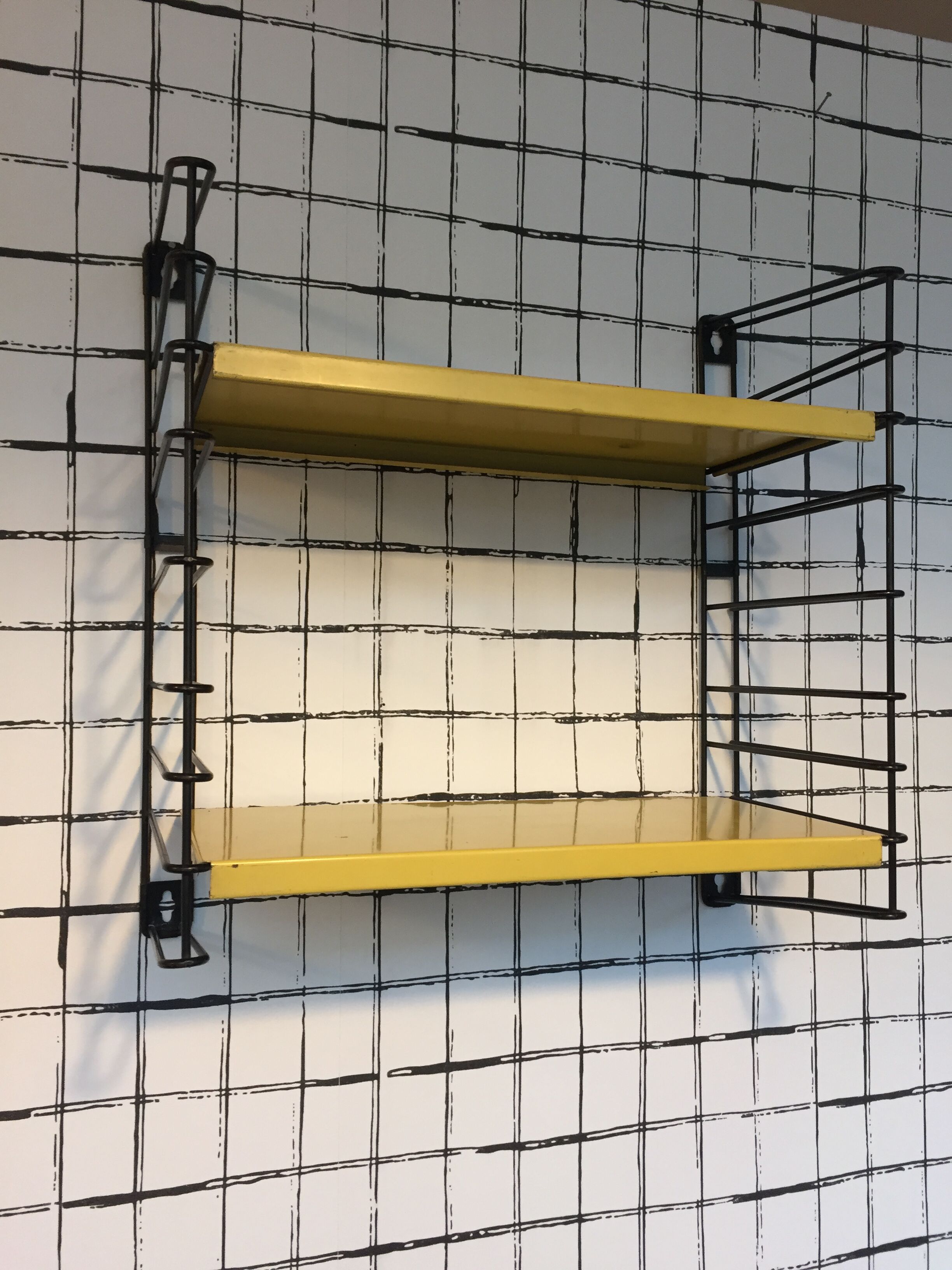 Yellow shelf Romado, Holland, 1960