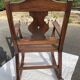 Antique rocking chair in solid oak - beautiful patina - traditional craftsmanship