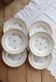 6 vintage Céranord "Cheverny" porcelain deep plates - Floral pattern