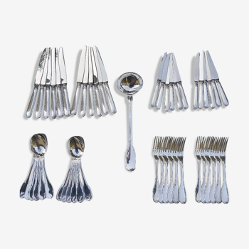 Housewife 49 pieces Cailar Bayard silver metal