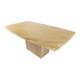 Vintage travertine dining table, 1970s