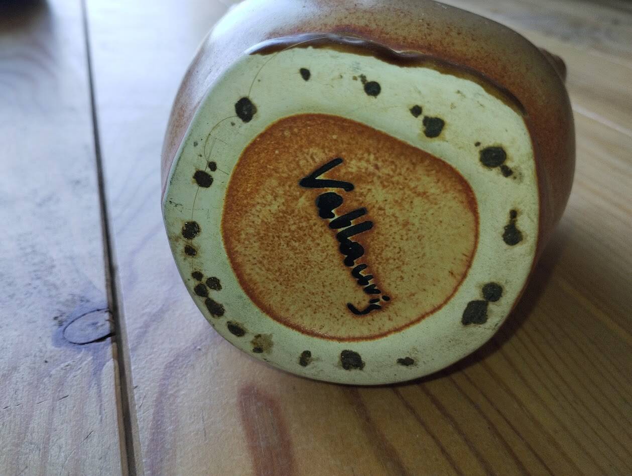 Owl vase in ceramic from Vallauris – 1960s-1970s
