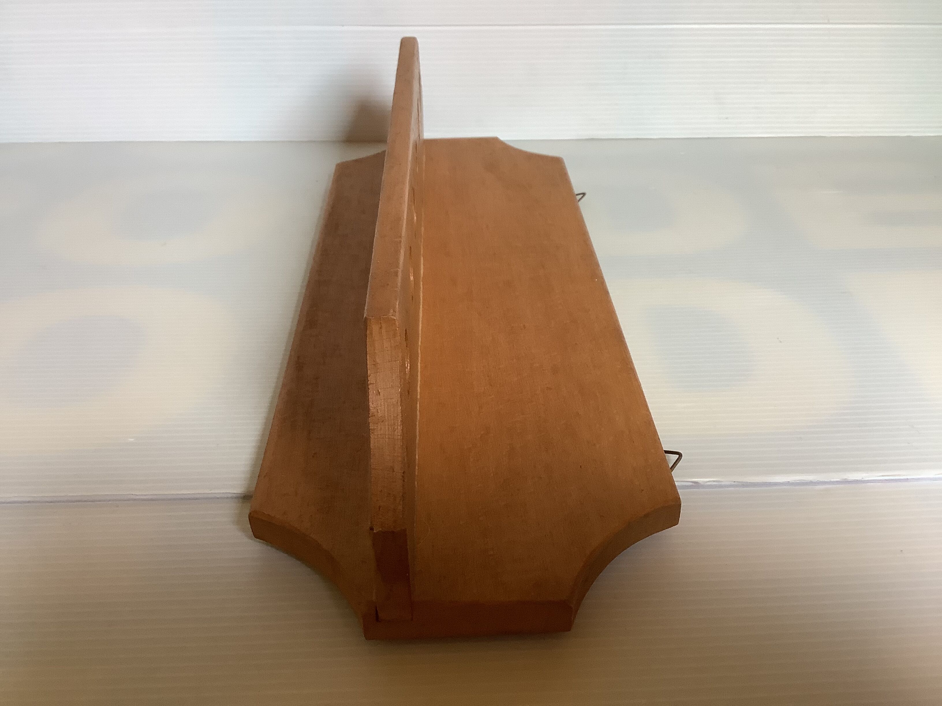 Wooden wall pipe door