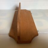 Wooden wall pipe door