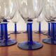 Vintage cobalt blue stemmed lenses