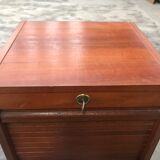 Simple mahogany notary filing cabinet