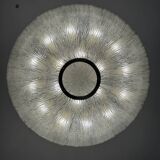 Important lustre en verre et laiton, Venini vers 1960, une paire disponible