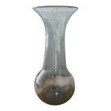 BIOT blue glass vase