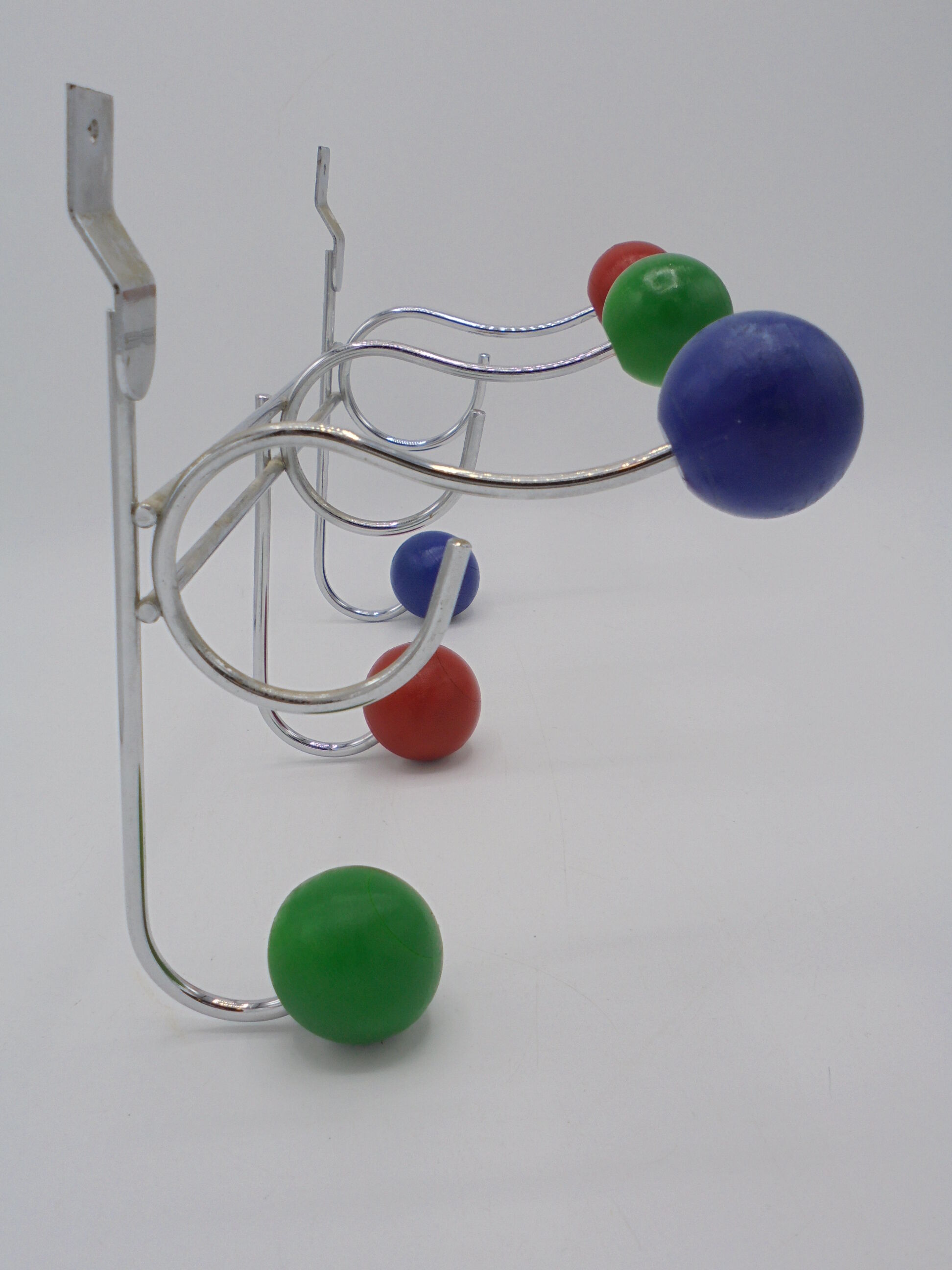 Coat rack colored balls