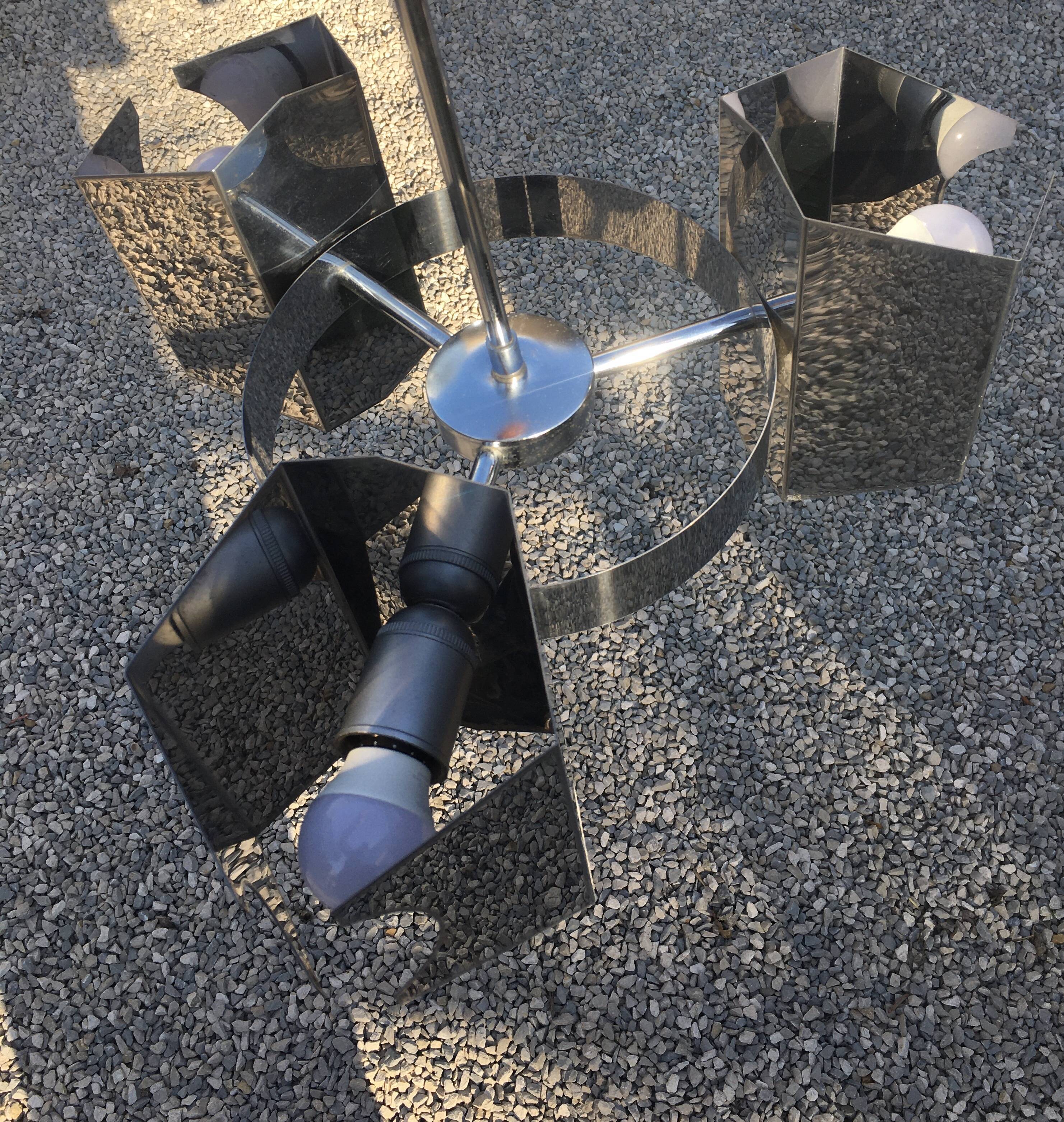 Space Age chandelier 3 lights