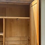 Grande armoire en bois massif XIXe Biedermeier