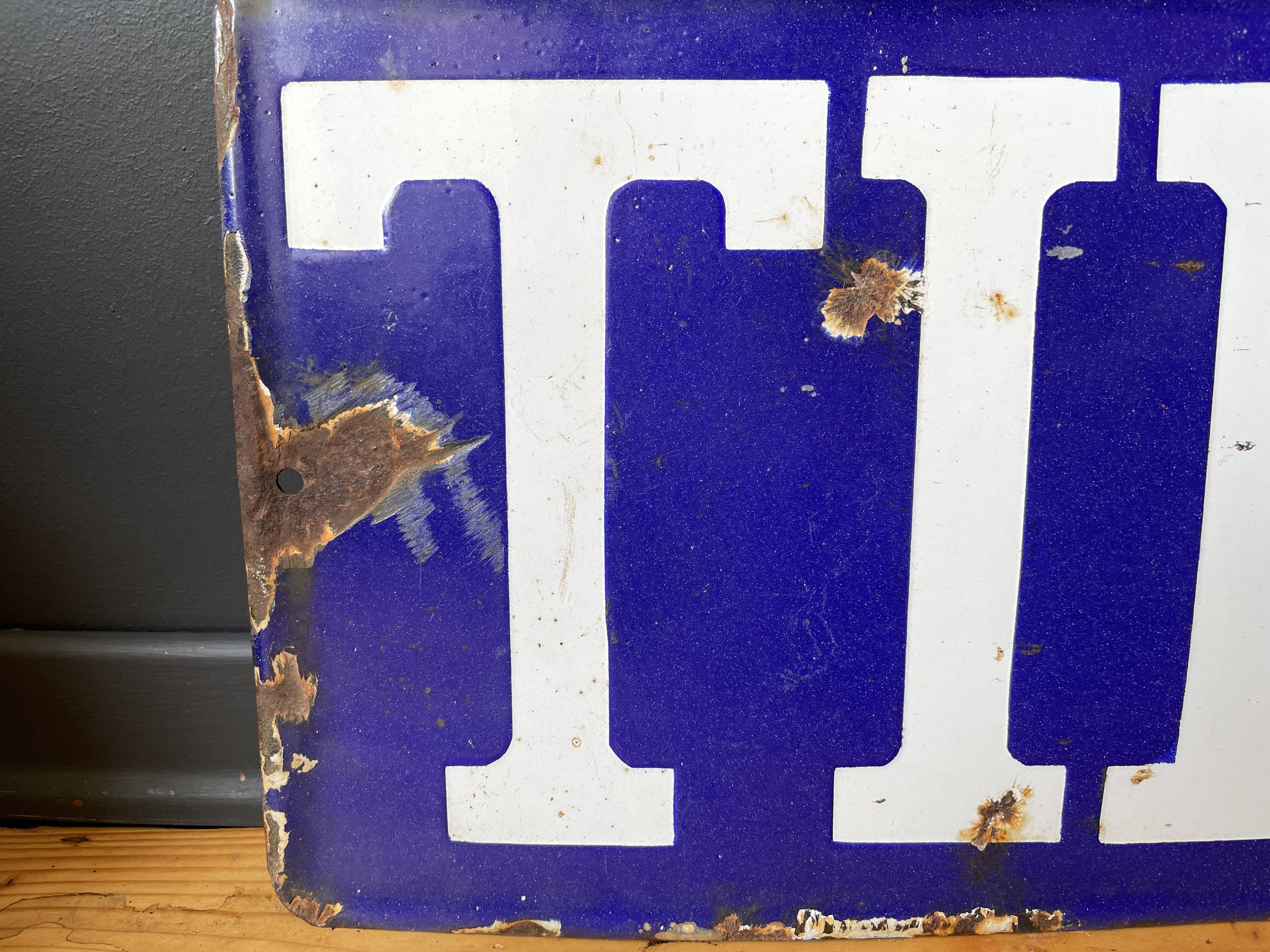 Tir sign transports internationaux routiers original from 1980's european sign