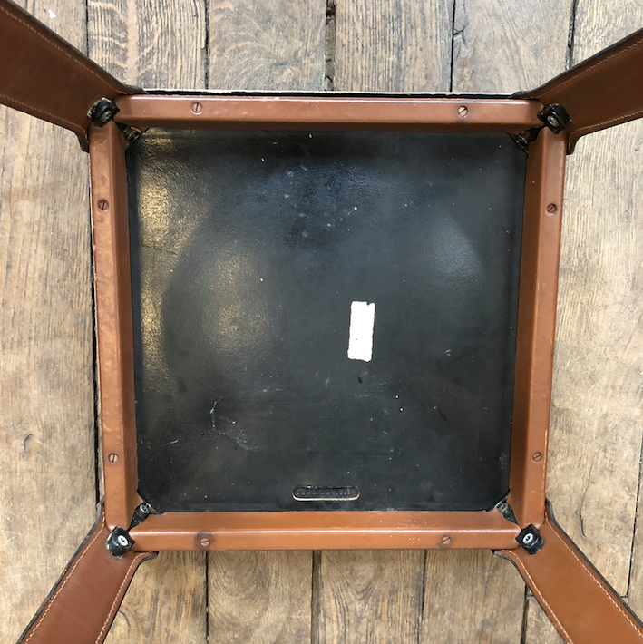 Matteo Grassi 'Havana' leather stool