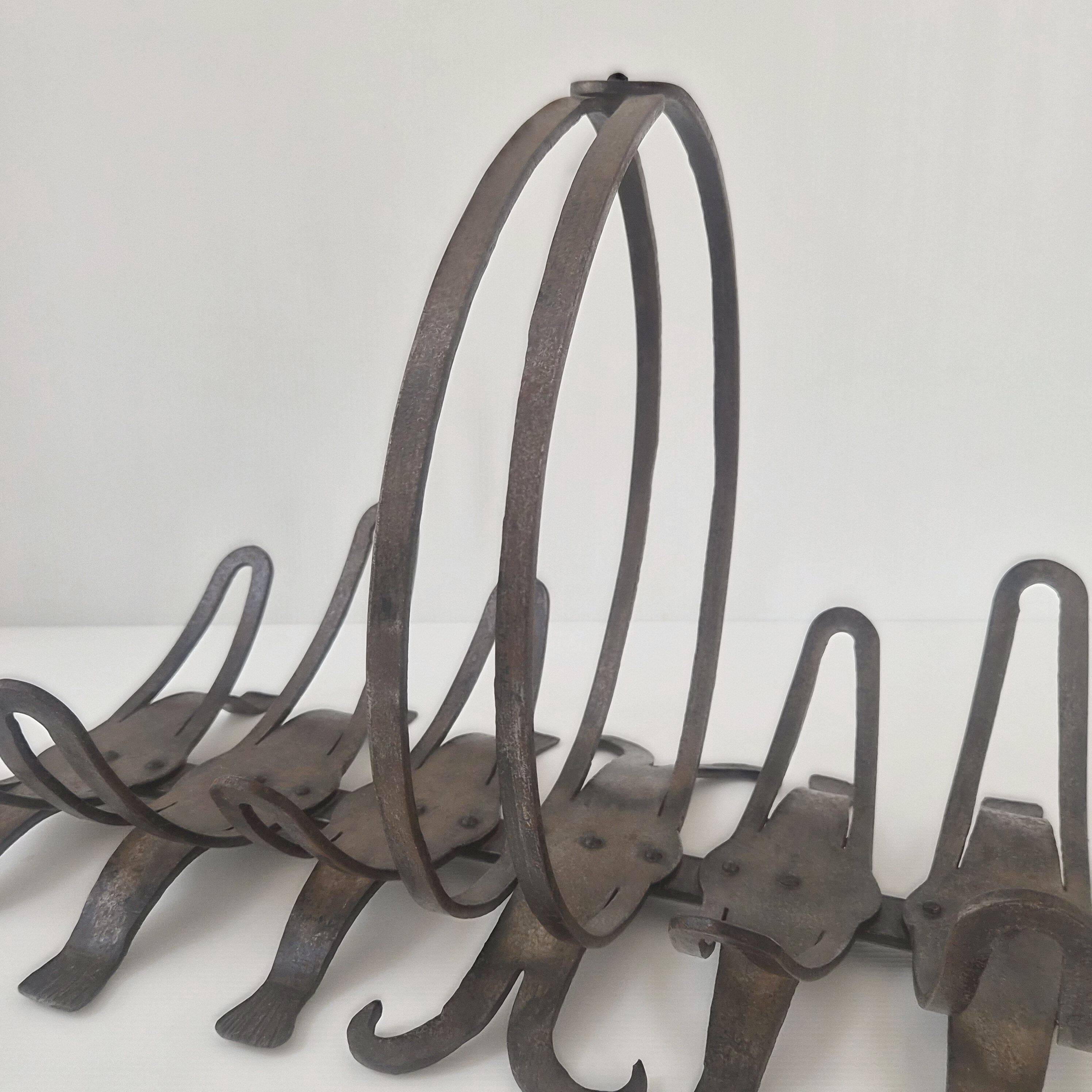 Vintage 1970s modernist log holder